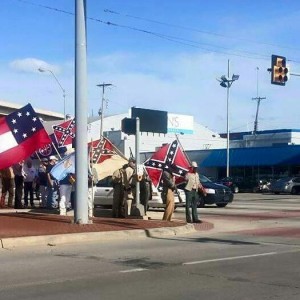Sons of Confederate Veterans on the march in Oklahoma City