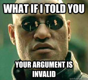 argument invalid