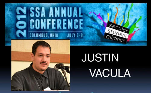 Religious Campuses Panel with Justin Vacula: SSA 2012 Annual Conference