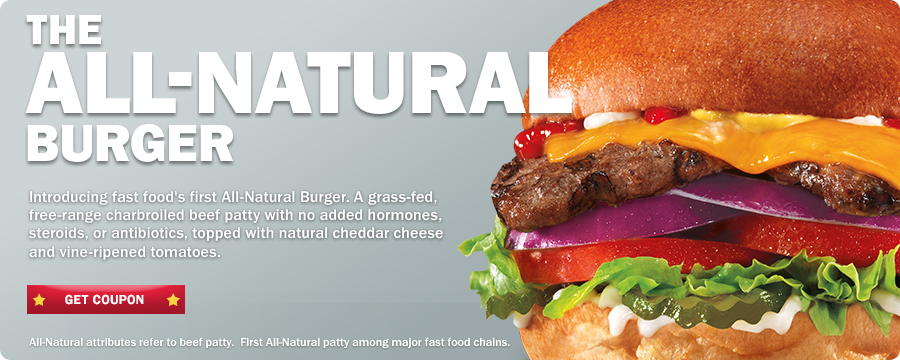 Carl's Jr All-Natural Burger