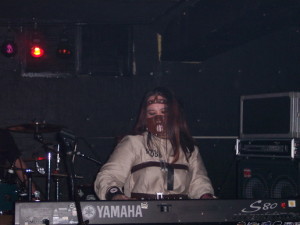 Cherry Teresa performing keyboards in Baltimore. Halloween 2014